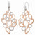 Sterling Silver Rose-tone 18k Flash Plated Earrings