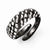 Leslies Sterling Silver and Ruthenium Diamond-cut Adjustable Ring