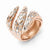 Leslies Sterling Silver and Rose Gold-plated D/C Adjustable Ring