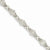 14K White Gold Flowers Bracelet