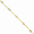 14K Yellow Gold Puff Rice Bead Bracelet