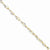 14K White and Yellow Gold Oval Link & Bead Bracelet