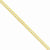14K Yellow Gold Beveled Curb Chain Bracelet