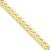 14K Yellow Gold Beveled Curb Chain Bracelet