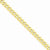 14K Yellow Gold Beveled Curb Chain Bracelet