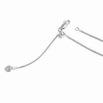 Sterling Silver Adjustable Wheat Chain
