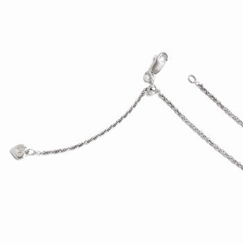 Sterling Silver Loose Rope Adjustable Ustable Chain