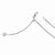 Sterling Silver Loose Rope Adjustable Ustable Chain