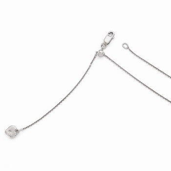 Sterling Silver Adjustable Rolo Chain