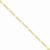 14K Yellow Gold Flat Figaro Chain