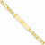 14K Yellow Gold Figaro Id Bracelet