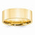 14k Yellow Gold 8mm Standard Flat Comfort Fit Wedding Band