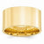 14k Yellow Gold 12mm Standard Flat Comfort Fit Wedding Band