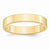 14k Yellow Gold 4mm Lightweight Flat Wedding Band