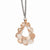 Sterling Silver Rose-Tone Flash Plated Necklace