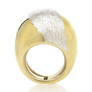 Leslies SS Yellow/White Adj.Ring, Jewelry Ring
