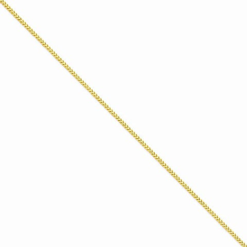 14K Yellow Gold Franco Chain Bracelet