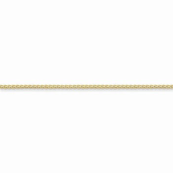 14K Yellow Gold Flat Wheat Chain