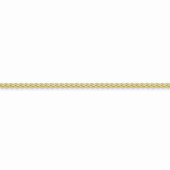 14K Yellow Gold Flat Wheat Chain