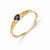 14k Yellow Gold 3mm Sapphire Birthstone Baby Ring