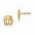 14k Yellow Gold Teddy Bear Screwback Earrings