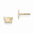 14k Yellow Gold Butterfly Earrings