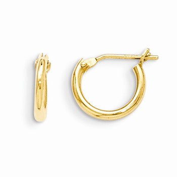 14k Yellow Gold Hoop Earrings