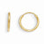 14k Yellow Gold Endless Hoop Earrings