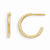 14k Yellow Gold Hoop Screwback Earrings