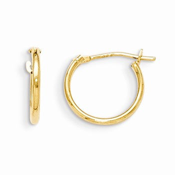 14k Yellow Gold Hoop Earrings