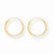 14k Yellow Gold Endless Hoop Earrings