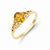 14k Yellow Gold Synthetic Citrine Ring