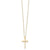 14K Yellow Gold Madi K Diamond Cross Necklace