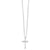 14K White Gold Madi K Diamond Cross Necklace