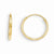 14k Yellow Gold Endless Hoop Earrings