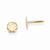 14k Yellow Gold Shell Post Earrings
