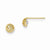 14k Yellow Gold CZ Diamond-cut Childrens Post Earrings