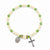 August Crystal & Faux Pearl Stretch Miraculous & Crucifix Bracelet