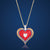 Red Heart Key Necklace