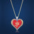 Red Rose Heart Necklace
