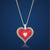 I-L-U-Always Red Heart Necklace