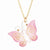 Pink Butterfly Necklace
