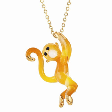 Brown Monkey Necklace