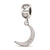 Sterling Silver LogoGamma Phi Beta Crescent Moon Heart Bead