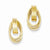 14k Yellow Gold Polished Fancy Post Earrings