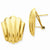 14k Yellow Gold Polished Fancy Omega Back Post Earrings