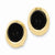 14k Yellow Gold Onyx Fancy Earrings