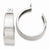 14k White Gold Polished Hoop Earring Jackets