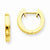 14k Yellow Gold Polished 2MM Hinged Hoop Earrings