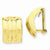 14k Yellow Gold Omega Clip Non-pierced Earrings